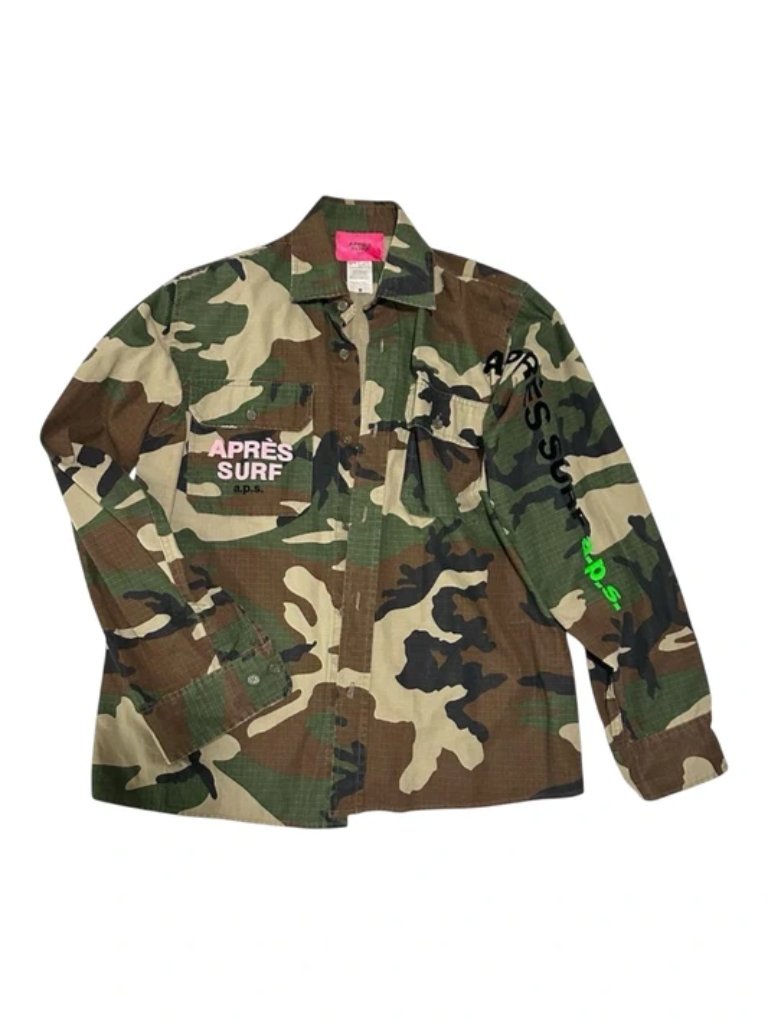Apres Surf Savana Camo Shirt Jacket Small